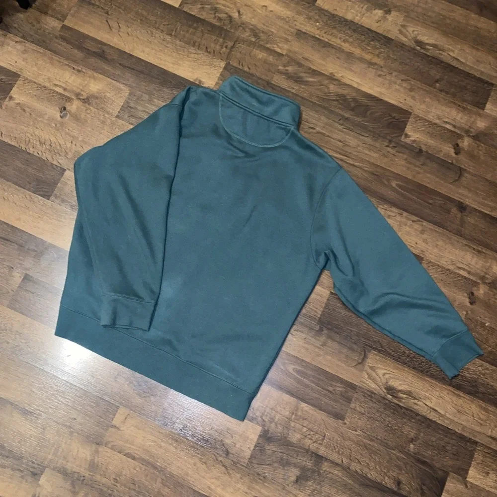 NCAA Oregon Ducks 1/4‎ Zip Pullover Mens XXL Green Colosseum Fleece Sportcore - Picture 10 of 11